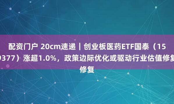 配资门户 20cm速递｜创业板医药ETF国泰（159377）涨超1.0%，政策边际优化或驱动行业估值修复
