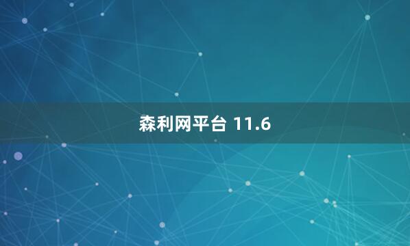 森利网平台 11.6