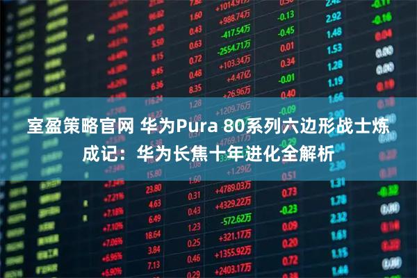 室盈策略官网 华为Pura 80系列六边形战士炼成记：华为长焦十年进化全解析